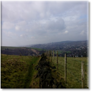 Grotton Lydgate Circular Walk View to Oldham